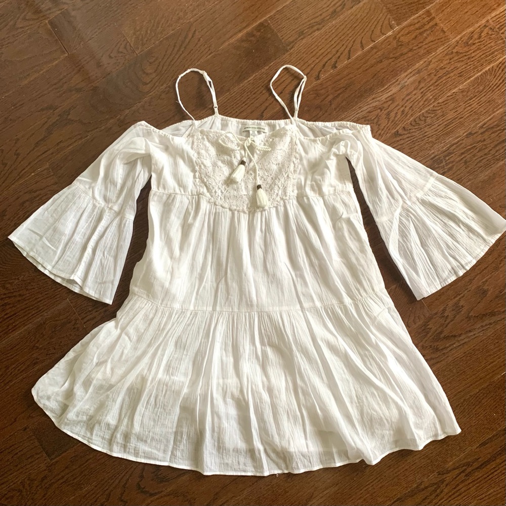 American Eagle White Boho Spring Dress